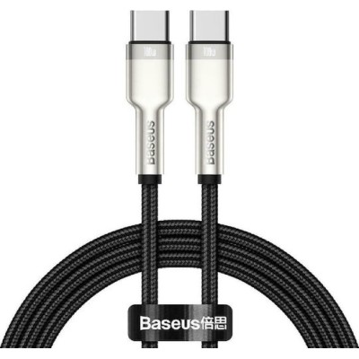 Baseus Braided USB 2.0 Cable USB-C male - USB-C male Black 1m (CATJK-C01) Baseus Braided USB 2.0 Cable USB-C male - USB-C male Black 1m (CATJK-C01)